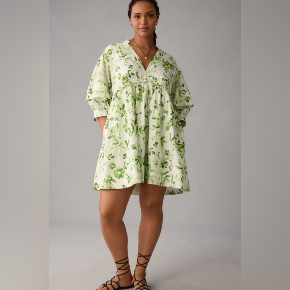 Floral Green Dress